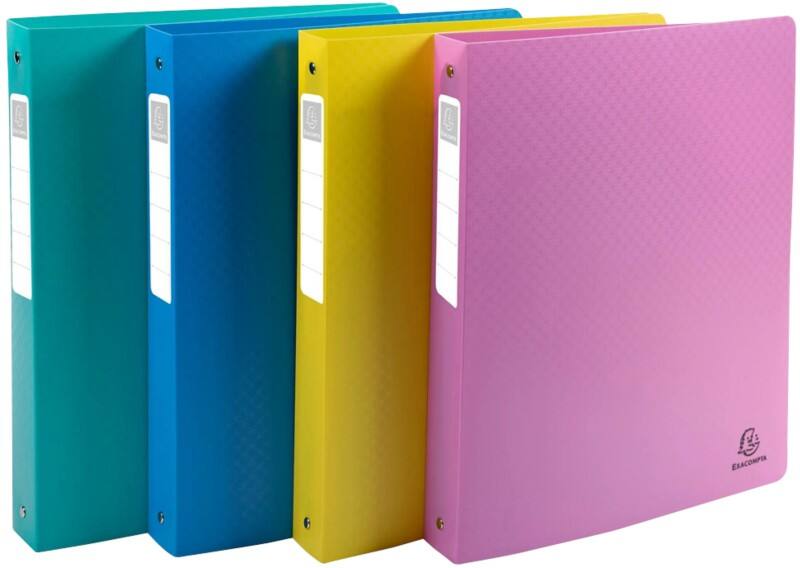 Exacompta Forever Young 30 mm Ring Binder PP (Polypropylene) A4+ 4 Rings Assorted 51790E Pack of 12