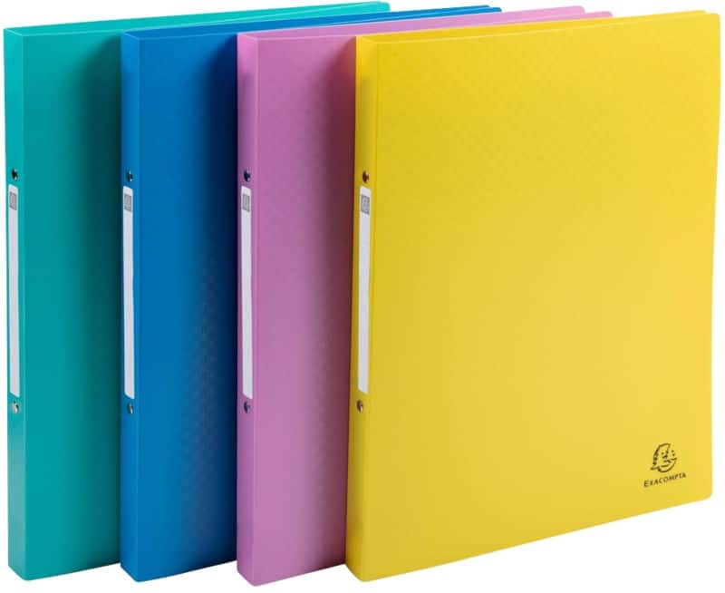 Exacompta Forever Young 15 mm Ring Binder PP (Polypropylene) A4 2 Rings Assorted 54190E Pack of 20