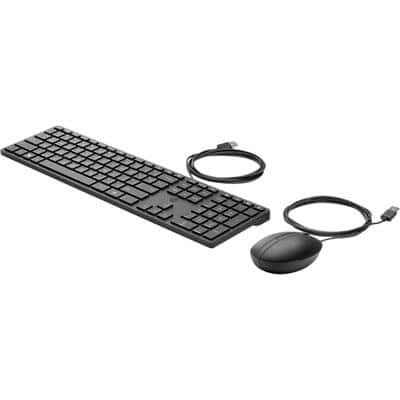 HP Keyboard and Mouse Wired Black 320 MK
