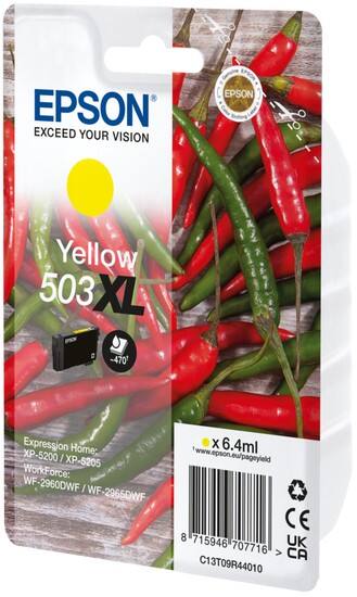Epson 503XL Original Ink Cartridge C13T09R44010 Yellow