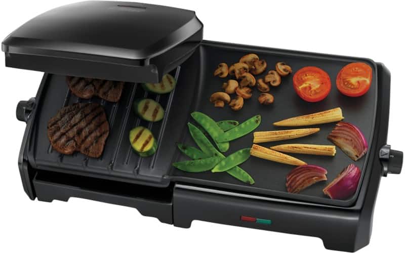George Foreman Family Portion 23450 Grill and Griddle 2180 W 31.7 x 54.7 x 13.3 cm Black