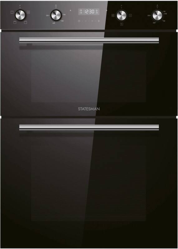 Statesman Built-In Electric Multifunctional Double BDM373BL Electric Oven 105 L Black