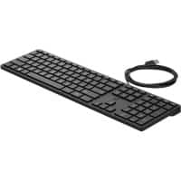 HP Keyboard Wired QWERTY No Black 320K