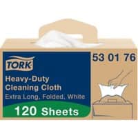 Tork W7 Premium Cleaning Cloth White 35.5 x 61.5 cm Pack of 120 Sheets