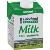 Lakeland DAIRIES UHT Semi Skimmed Milk 1.5 % 500 ml Pack of 12 