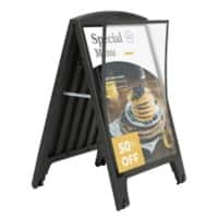 Seco Pavement Sign A1 Plastic Black