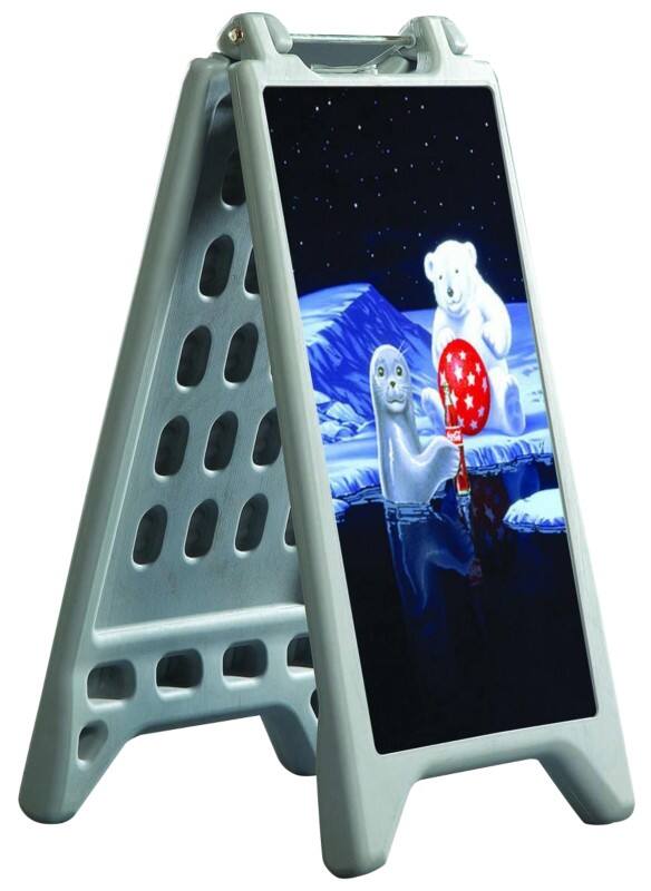 Seco Pavement Sign Plastic Grey WBA-1