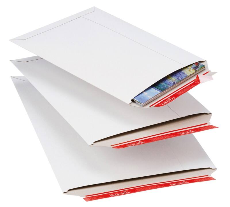 ColomPac Mailing Wallet Cardboard 353 (W) x 250 (D) x 30 (H) mm White Pack of 20