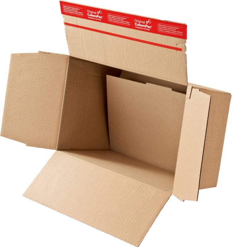 ColomPac Corrugated Box Cardboard 163 (W) x 218 (D) x 119 (H) mm Brown Pack of 10