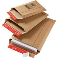 ColomPac Envelopes Corrugated Cardboard 375 (W) x 262 (D) x 50 (H) mm Brown Pack of 20