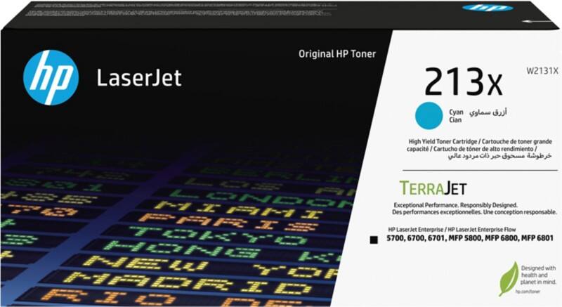 HP 213 Original Toner Cartridge W2131X Cyan