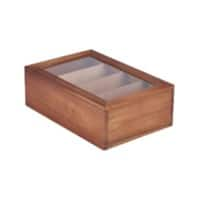 Genware Tea Box Brown WTB