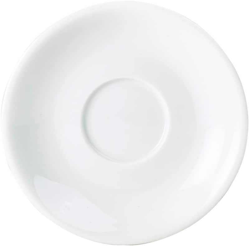 Genware Saucer White Pack of 6