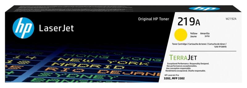 HP 219A Original Toner Cartridge W2192A Yellow