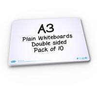 Show-me Whiteboard Set Non Magnetic Polypropylene Double 29.7 (W) x 42 (H) cm 10 Pieces