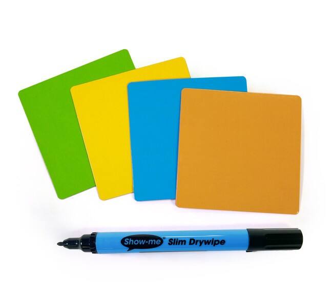 Show-me Whiteboard Set Magnetic Assorted MNT757540A Pack of 30