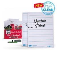 Show-me Whiteboard Set Non Magnetic Polypropylene Double 34.7 (W) x 24 (H) cm