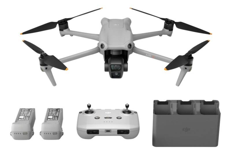 DJI Air 3 Fly More Combo 4 rotors Quadcopter 48 MP 3840 x 2160 pixels 4241 mAh Black, Grey