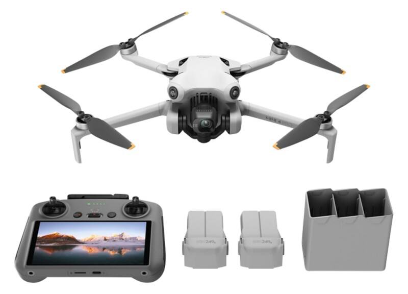 DJI Mini 4 Pro Fly More Combo (RC 2) 4 rotors Quadcopter 48 MP 3840 x 2160 pixels 2590 mAh Black, White