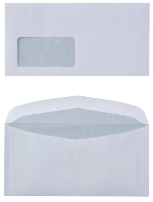 Viking Business Envelopes Window Non standard 235 (W) x 114 (H) mm Gummed White 90 gsm Pack of 1000