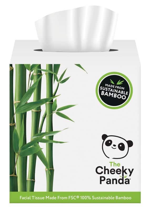 The Cheeky Panda Facial Tissues 3 Ply CUBFTX12 Pack of 56