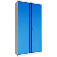 Phoenix SC Cupboard Steel 4 Shelves Lockable 1,000 x 500 x 1,900 mm Blue, Grey