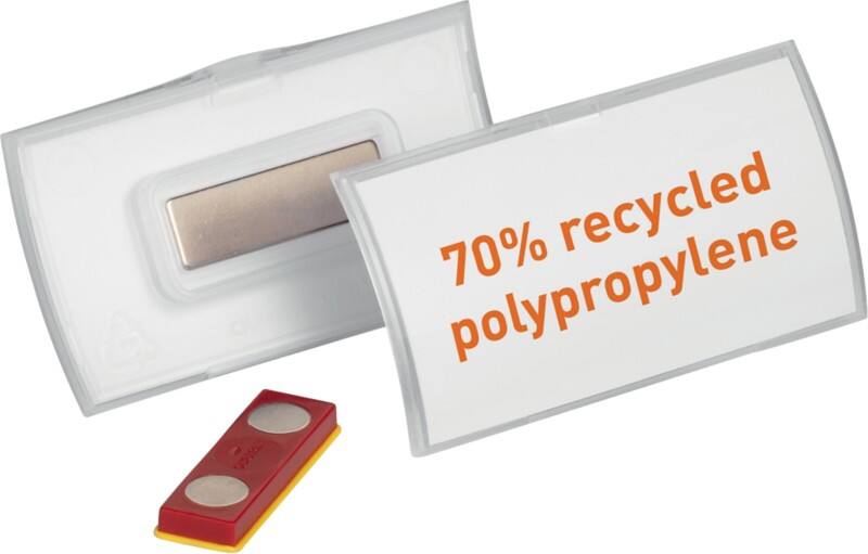 DURABLE Click-Fold Name Badge Magnet 8 x 1 x 4.5 cm Pack of 10