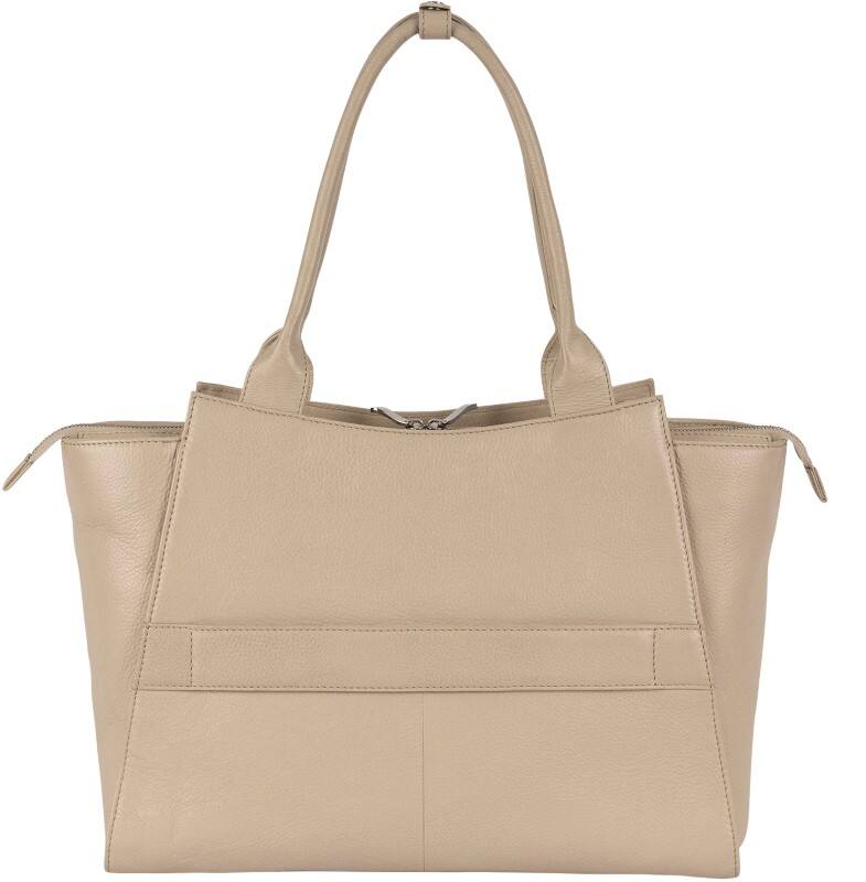 SOCHA Laptop Bag 440 x 310 cm Leather Vanilla