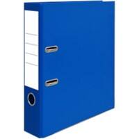 Unbranded Lever Arch File A4 80 mm Blue 2 ring Cardboard, PP (Polypropylene) Textured  Pack of 10