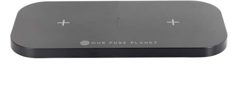 OUR PURE PLANET Dual Wireless Charging Pad 15 W Black OPP131
