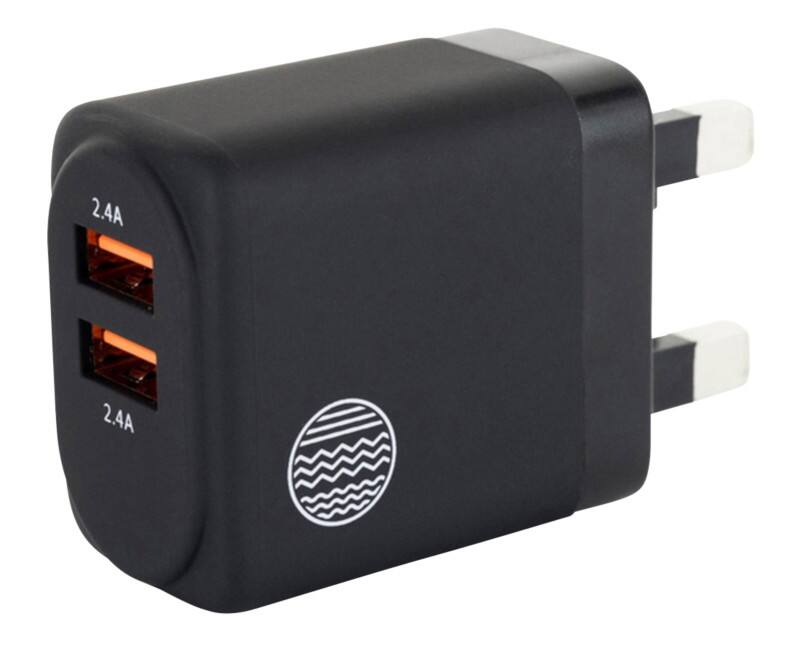 OUR PURE PLANET UK USB Wall Charger Black OPP153