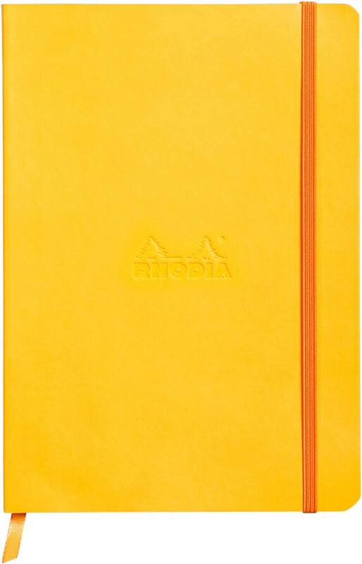 Rhodia Notebook A5 Ruled Casebound Side Bound Soft Cover Daffodil Not perforated 160 Pages
