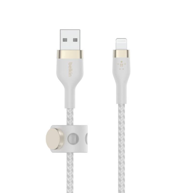 Belkin BOOST CHARGE PRO Flex Charging Cable USB A Male Apple Lightning 1 m White