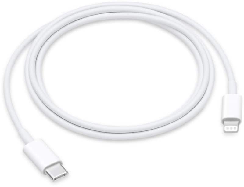 Apple Charging Cable USB-C Male Apple Lightning 1 m White