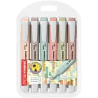 STABILO Swing Cool 275/6-09 Highlighter Assorted Broad Chisel Pack of 6