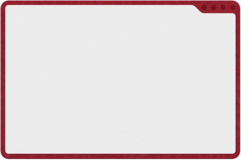 PLAYROOM Whiteboard PET (Polyethylene Terephthalate) Red  