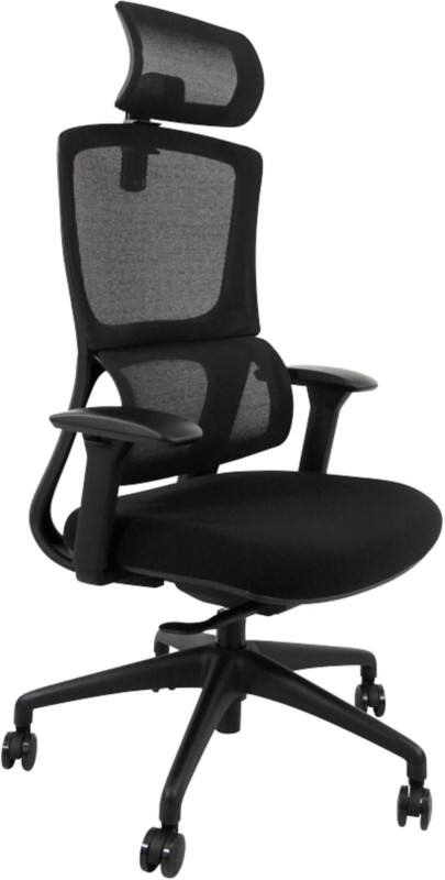 Viking Realspace Portia Ergonomic Chair Synchro Tilt 2D Armrest Black 150 kg CH3255 650 x 700 mm