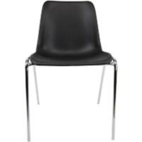 Realspace Iris Visitor Chair Black 120 kg 490 x 430 x 770 mm Pack of 5