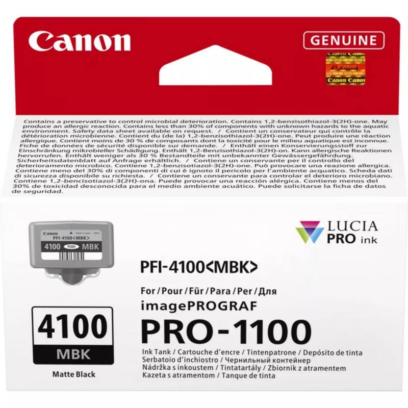 Canon PFI-4100 MBK Original Ink Cartridge Black   