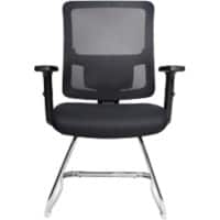 Nautilus Barri Office Chair Height-Adjustable Armrest Black 110 kg BCM/K610V/BK 490 x 490 x 980 mm