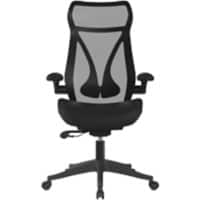 Nautilus Aether Office Chair Synchro Tilt Height-Adjustable Armrest Black 136000 kg BCM/H340/BK 525 x 503 x 1,210 mm