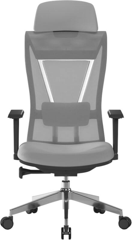 Nautilus Moritz Office Chair Basic Tilt 2D Armrest Grey 150 kg 490 x 470 x 1,300 mm