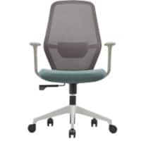 Nautilus Orbit Office Chair Basic Tilt Fixed Armrest Grey, Teal 113000 kg BCM/V630/GY-TL 650 x 550 x 1,100 mm