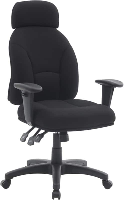 Nautilus Avon Office Chair Basic Tilt Height-Adjustable Armrest Black 120 kg 530 x 500 x 1,310 mm