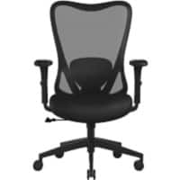 Nautilus Zephyr Office Chair Basic Tilt Height-Adjustable Armrest Black 136000 kg BCM/J375/BK 515 x 440 x 1,155 mm