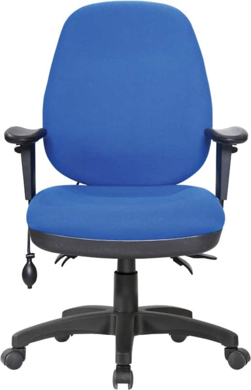 Nautilus Harrison Office Chair Basic Tilt Height-Adjustable Armrest Blue 110 kg 510 x 450 x 1,150 mm