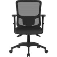 Nautilus Barri Office Chair Knee Tilt Height-Adjustable Armrest Black 95000 kg BCM/K610/BK 490 x 490 x 980 mm