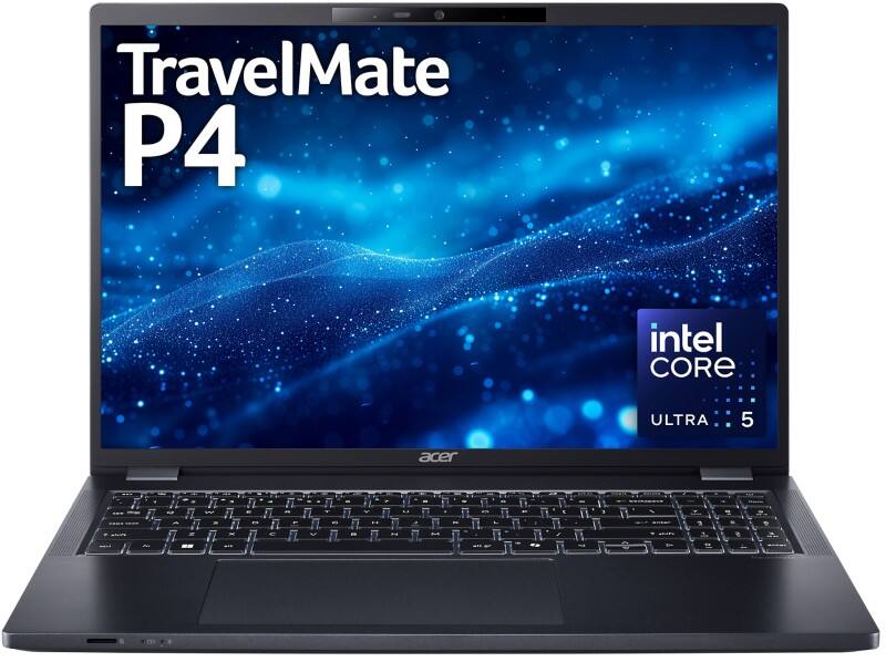 Acer TravelMate P4 Laptop 40.6 cm (16") 1st Gen 125U 4.3 GHz 16 GB 512 GB 512 GB Windows 11 Pro Black