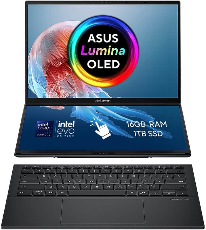 ASUS Zenbook Laptop 35.6 cm (14") 2nd Gen 255H 5.1 GHz 16 GB 1 TB 1 TB Windows 11 Home Grey