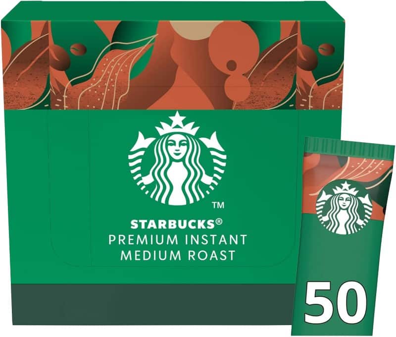 Starbucks Medium Roast Instant Coffee Sachets Pack of 50 of 2.3 g